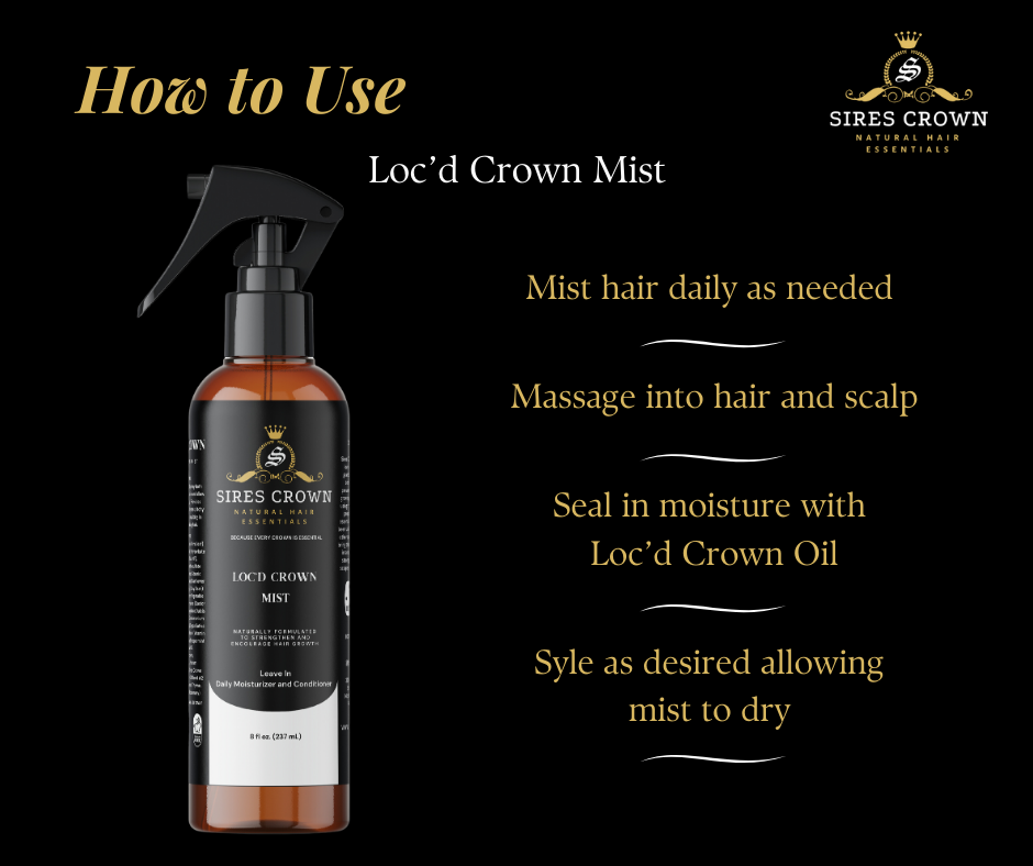 Loc'd Crown Mist - 8 oz