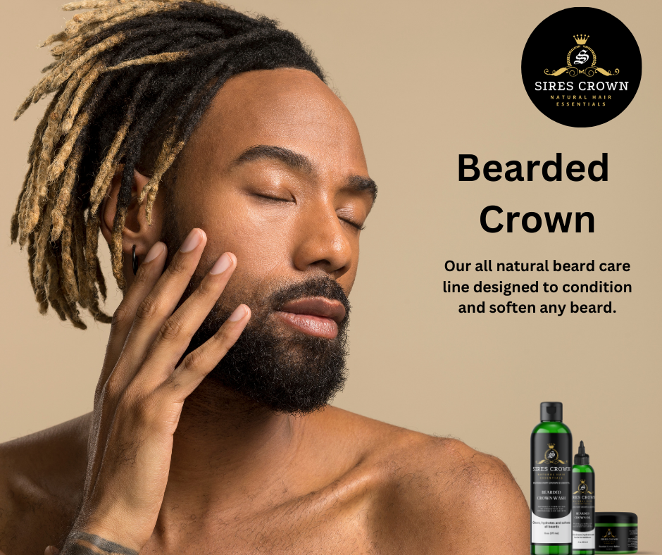 Bearded Crown Oil - 2 oz - Nourishing, Growth Promoting Beard Oil with Avocado, Jojoba, Rosemary, and Horsetail Grass
