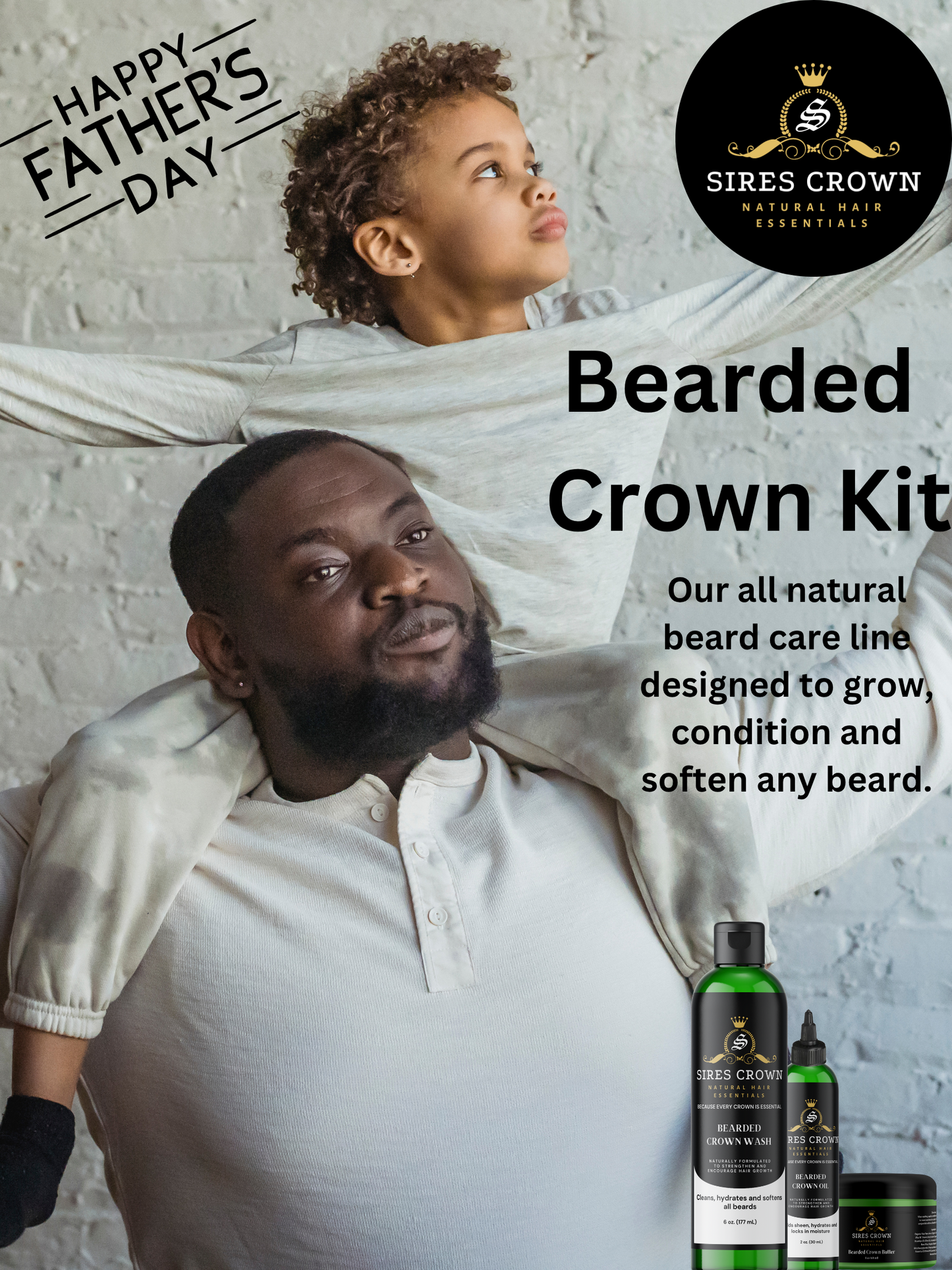 Father's Day Packaged - Bearded Crown Complete Grooming Kit