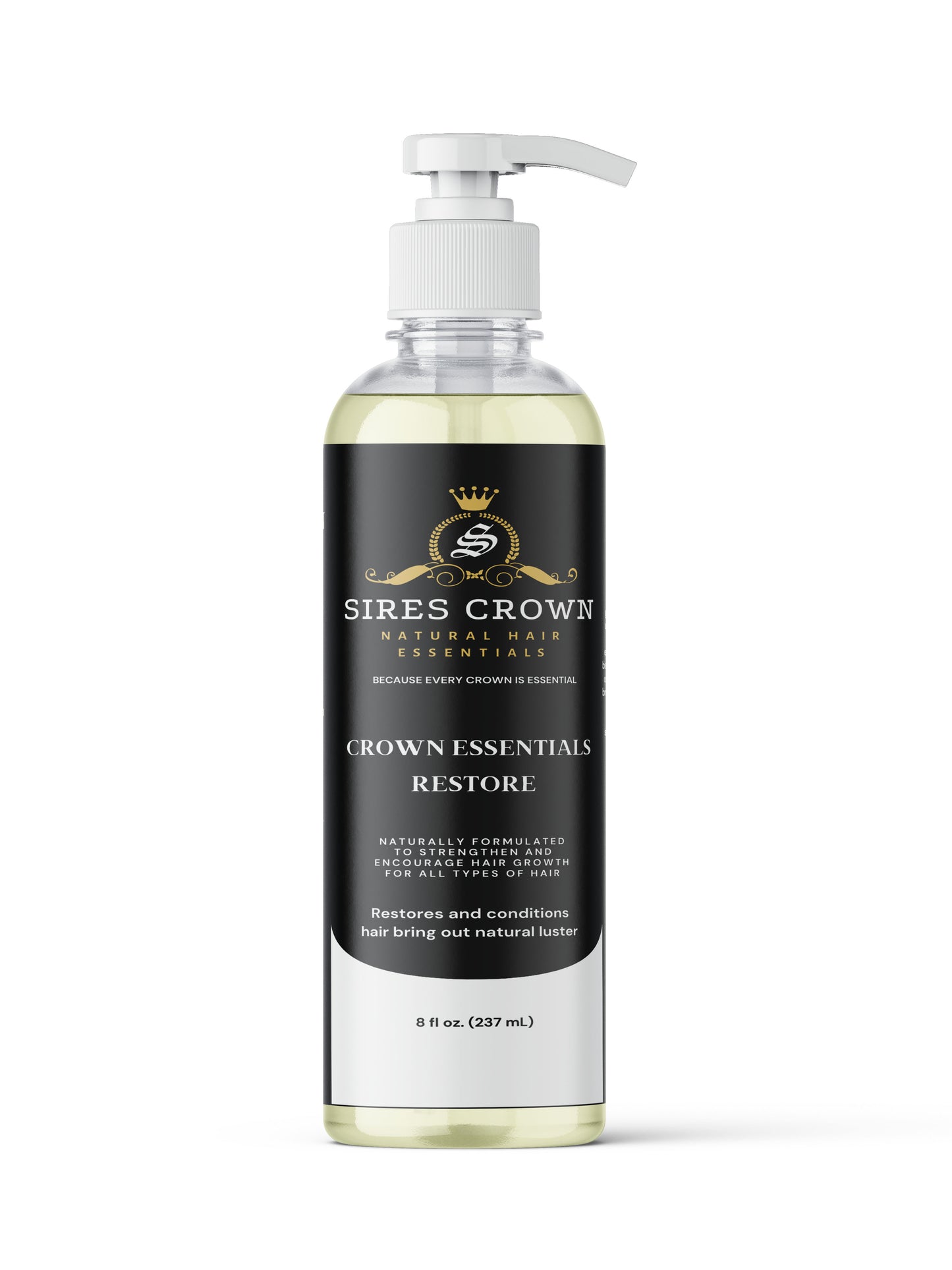 Crown Essentials Restore - 8 oz - Deep Penetrating Conditioner with Aloe, Shea Butter and Vitamin E