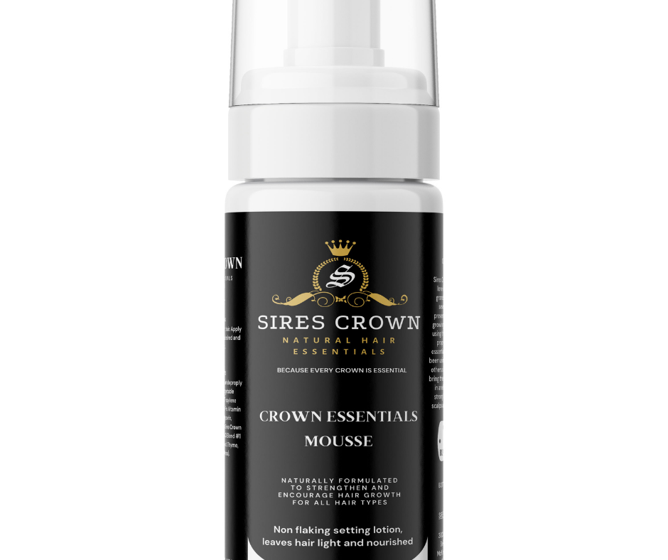 Crown Essentials Mousse - 7 oz - Volumizing Long Lasting Styling Foam with Vitamin B5 and Rosemary