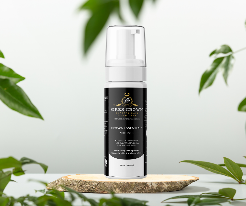 Crown Essentials Mousse - 7 oz - Volumizing Long Lasting Styling Foam with Vitamin B5 and Rosemary