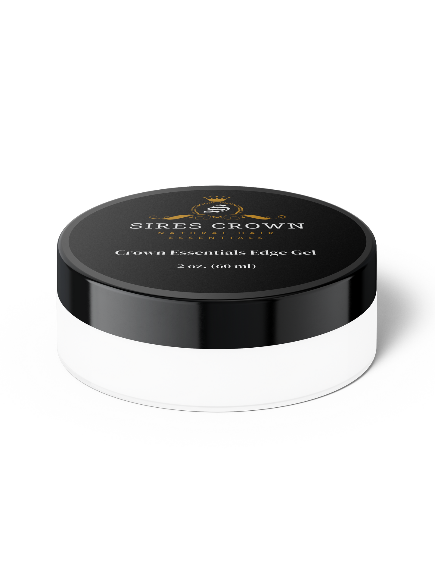 Crown Essentials Gel - 2 oz - Non Flaking Medium Hold Gel with Rosemary and Horsetail Grass