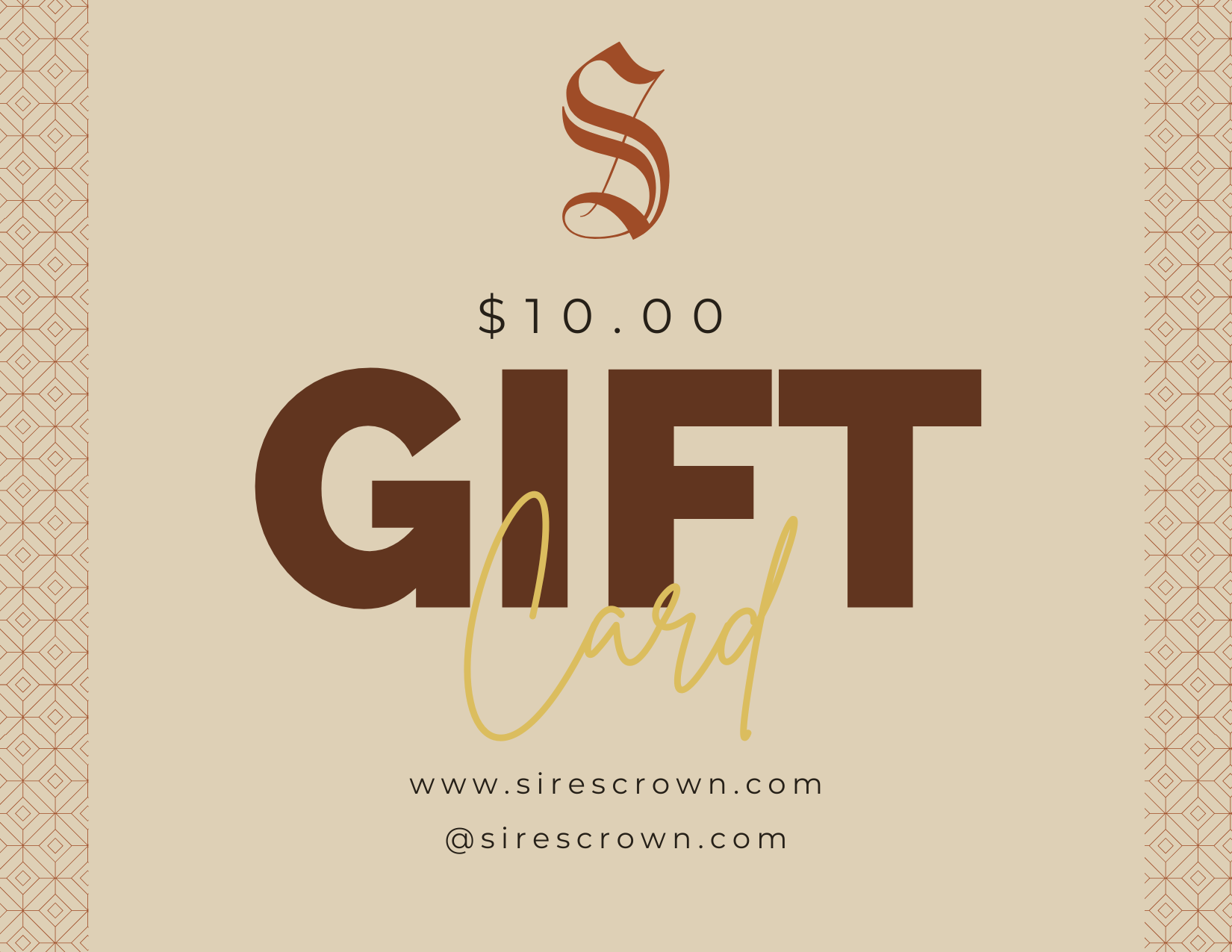 Sires Crown Gift Card