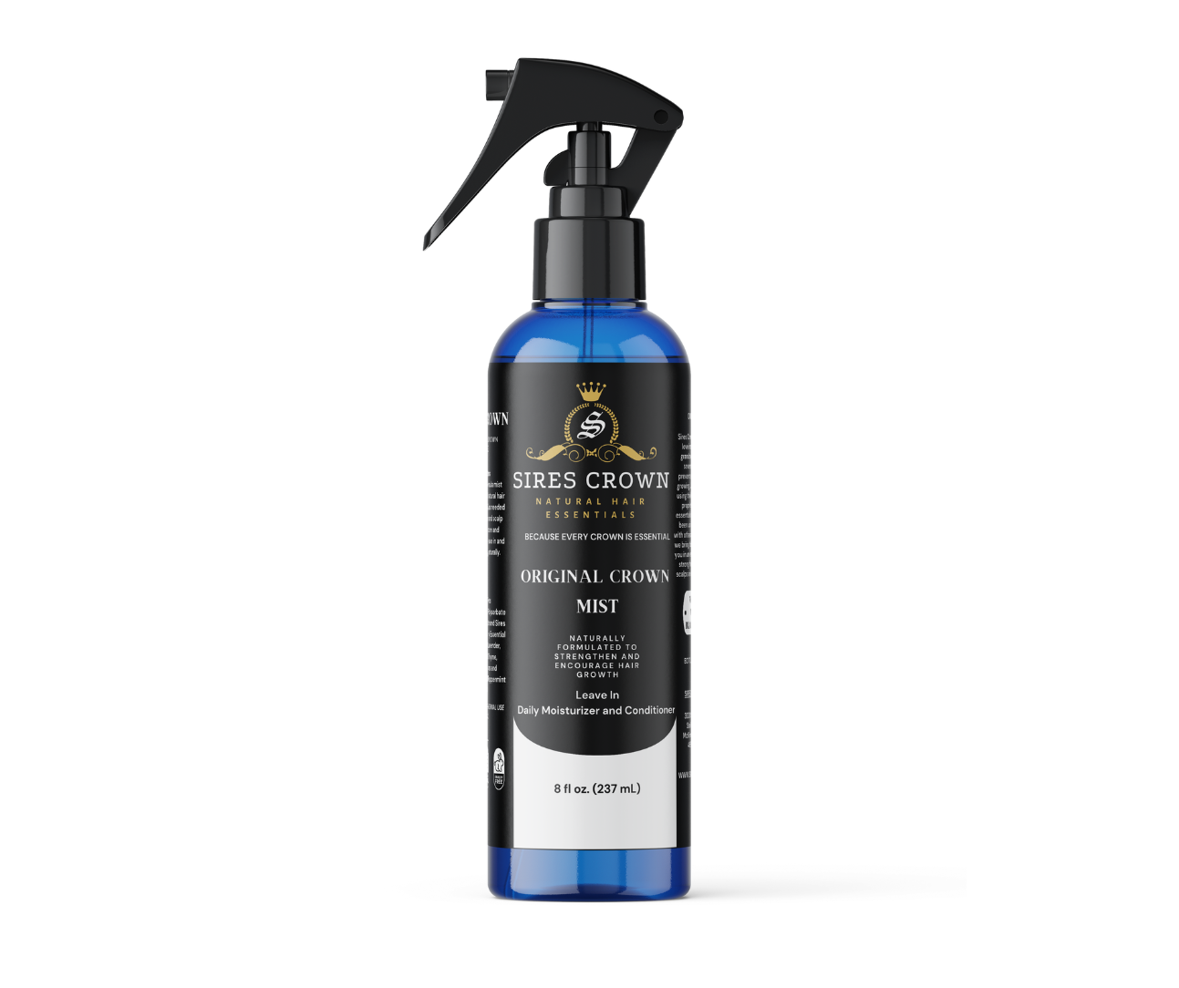 Original Crown Growth Mist - 8 oz - Hydrating Daily Leave In Conditioning Mist with Rosemary and Horsetail Grass