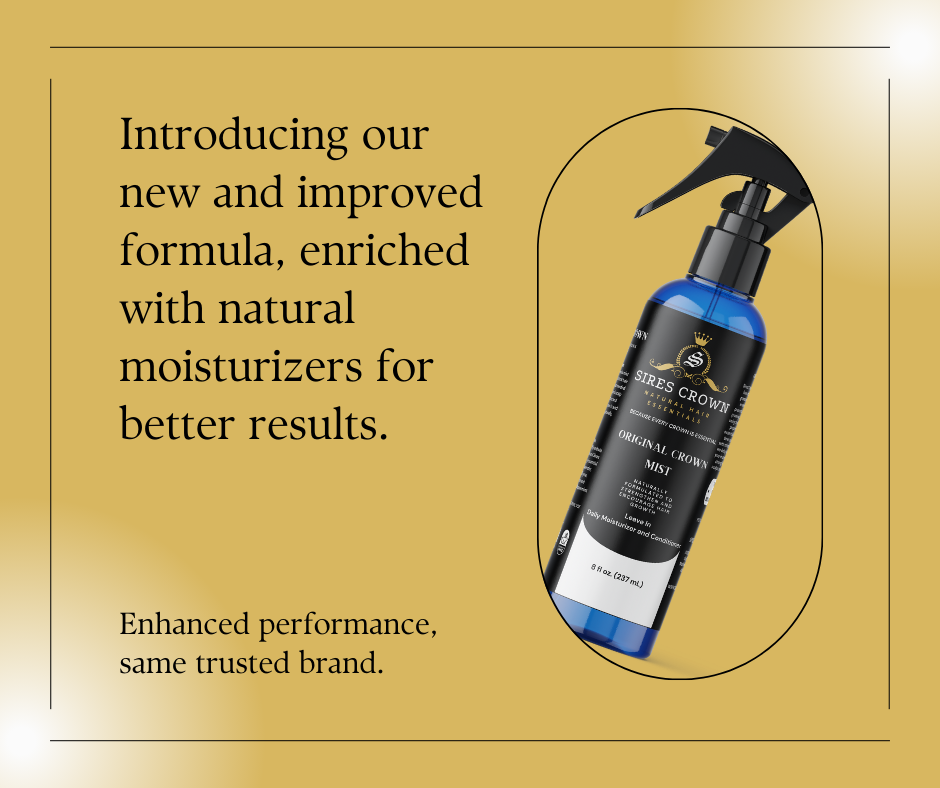 Original Crown Growth Mist - 8 oz - Hydrating Daily Leave In Conditioning Mist with Rosemary and Horsetail Grass