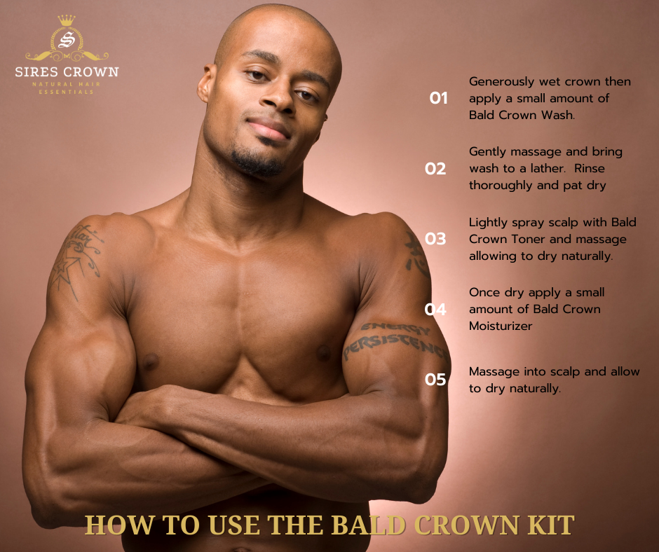 Bald Crown Moisturizer- 2 oz Bottle - Hydrating Black Rice Moisturizer with Hyaluronic Acid and Vitamin E