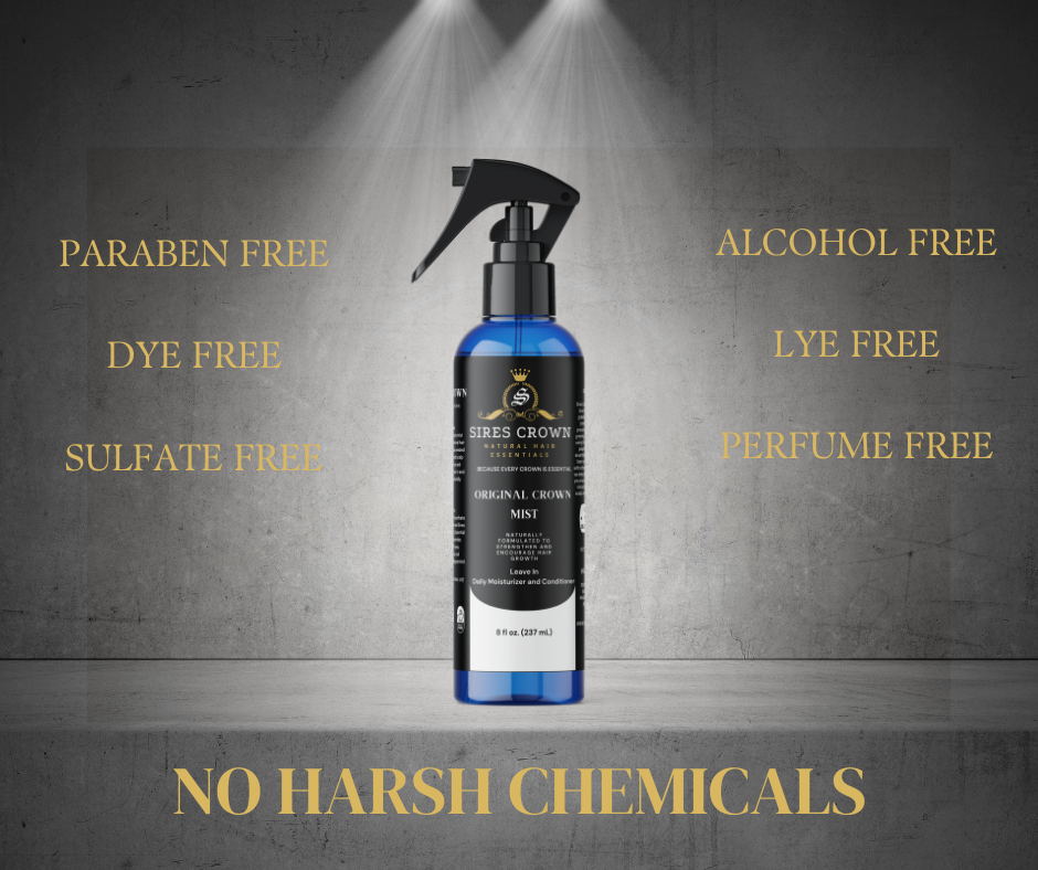 Original Crown Growth Mist - 8 oz - Hydrating Daily Leave In Conditioning Mist with Rosemary and Horsetail Grass