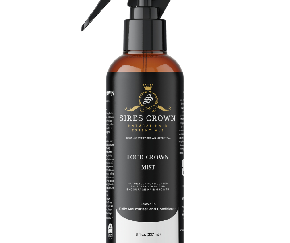 Loc'd Crown Mist - 8 oz - Hydrating Daily Mist with Horsetail Grass and Rosemary Oil