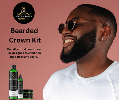 Bearded Crown Wash - 6 oz - Refreshing Hydrating Beard Cleanser with Tea Tree and Eucalyptus Oil