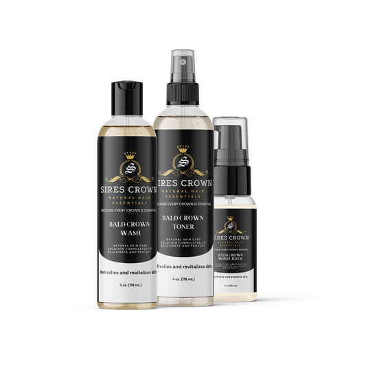 Bald Crown Kit - Complete Scalp Care Kit including Wash, Toner and Moisturizer