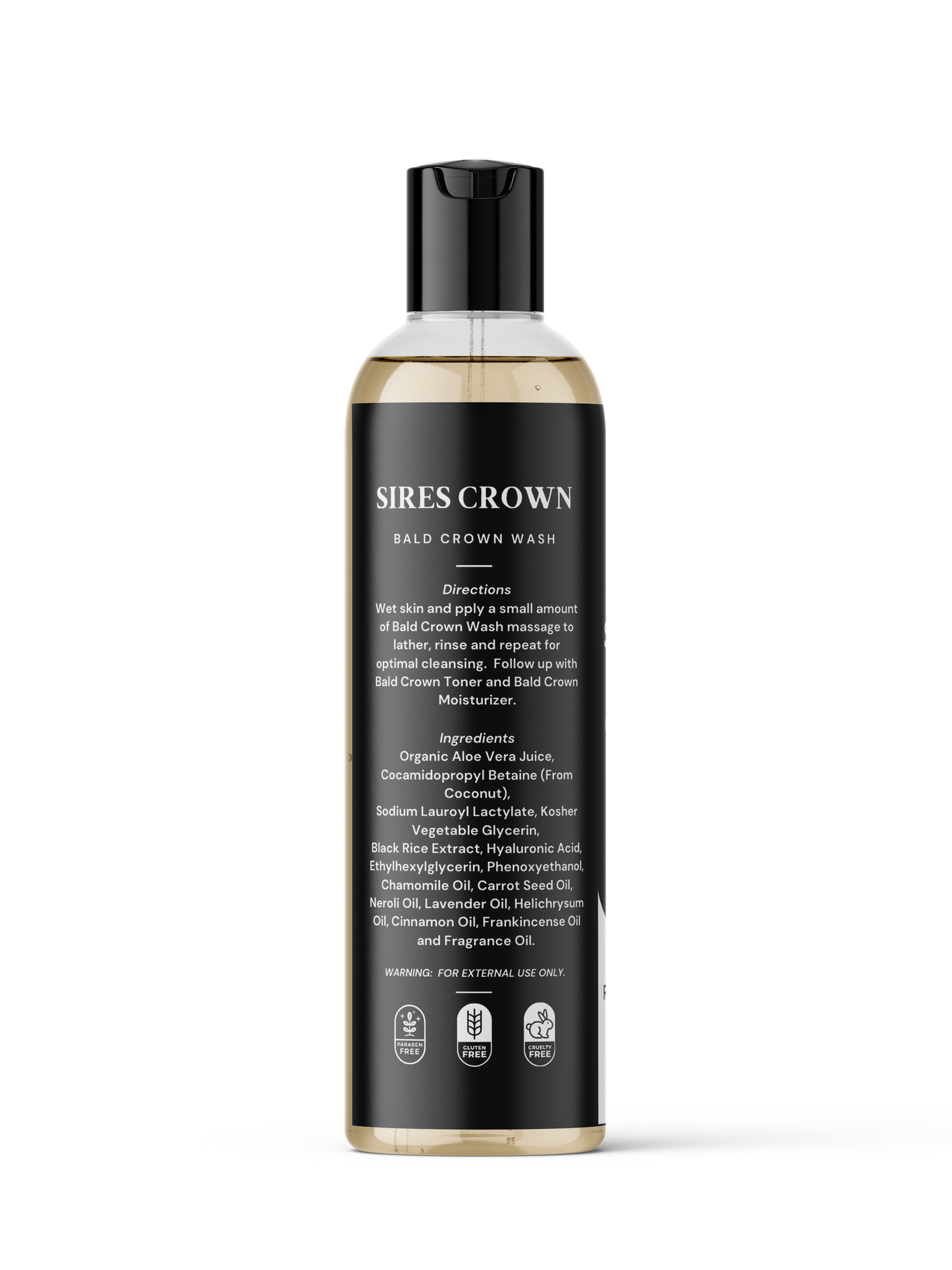 Bald Crown Wash - 4 oz bottle