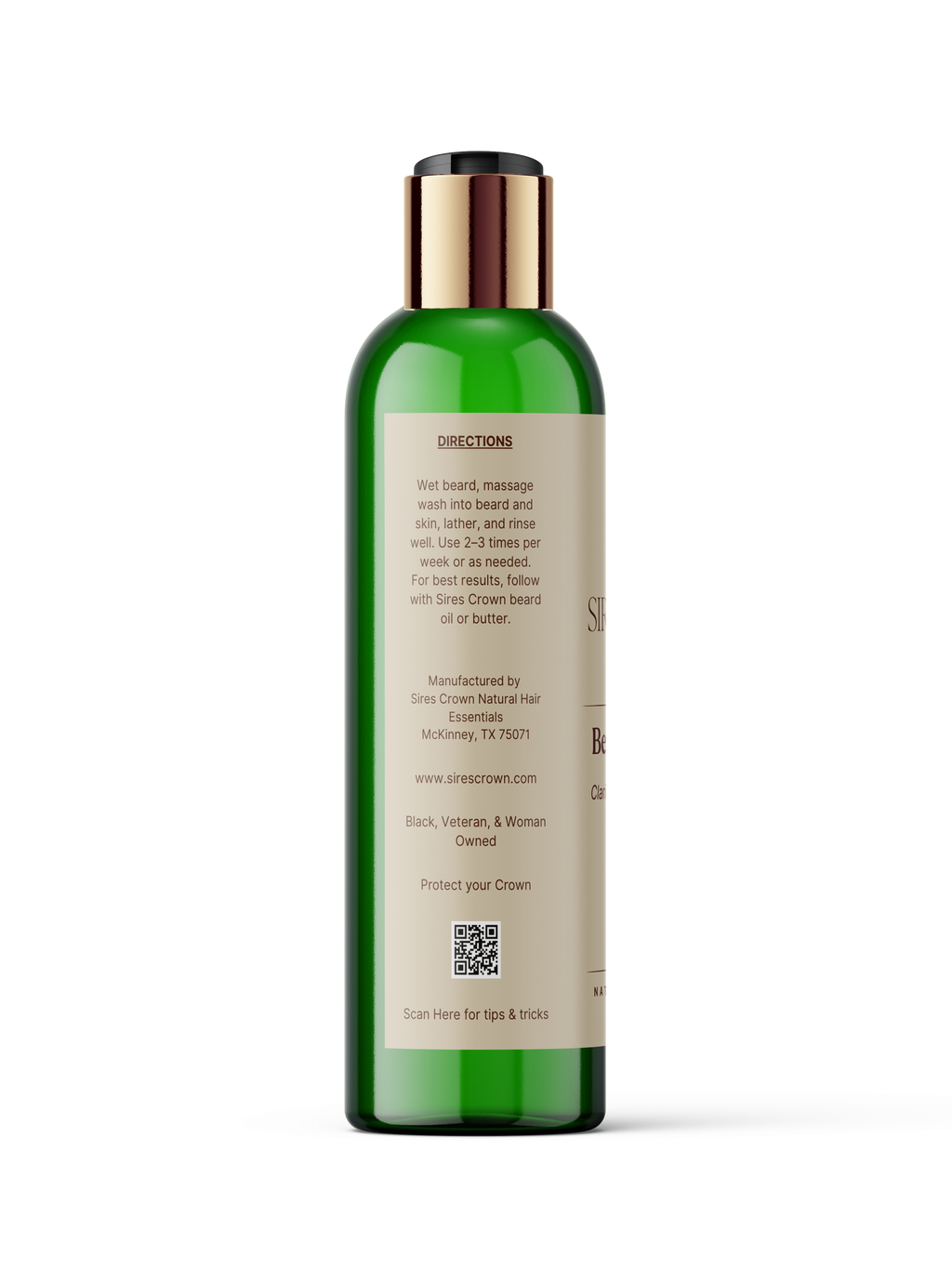 Beard Cleanse - 6 oz - Refreshing Hydrating Beard Cleanser with Tea Tree and Eucalyptus Oil