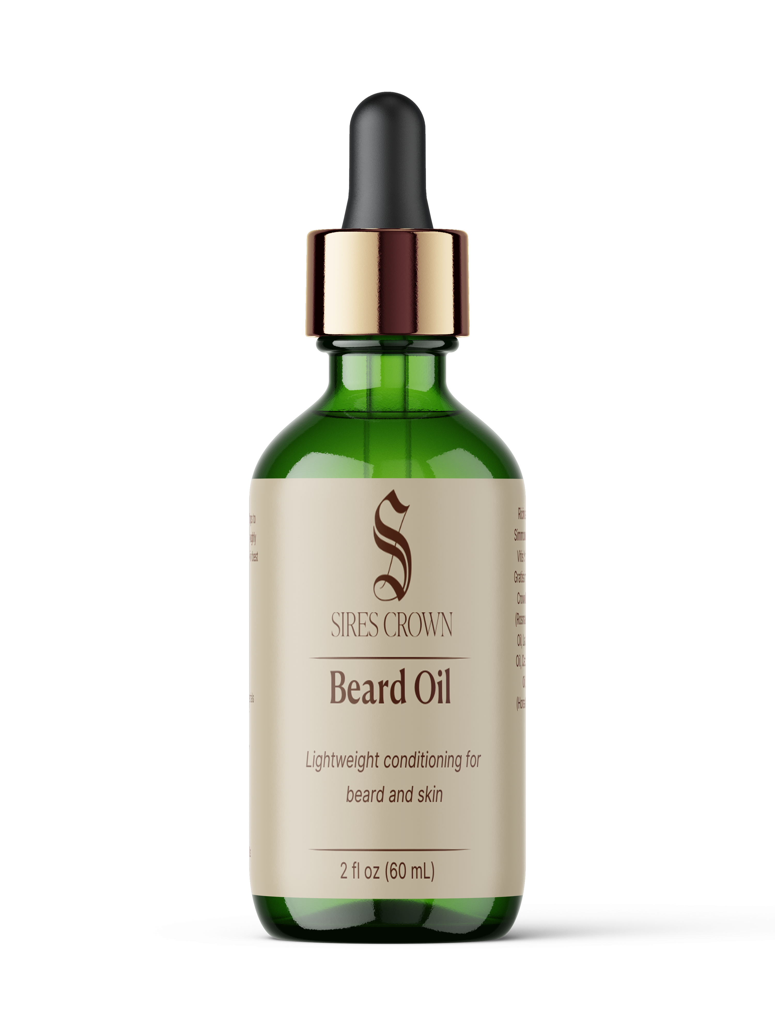 Beard Oil - 2 oz - Nourishing, Growth Promoting Beard Oil with Avocado, Jojoba, Rosemary, and Horsetail Grass