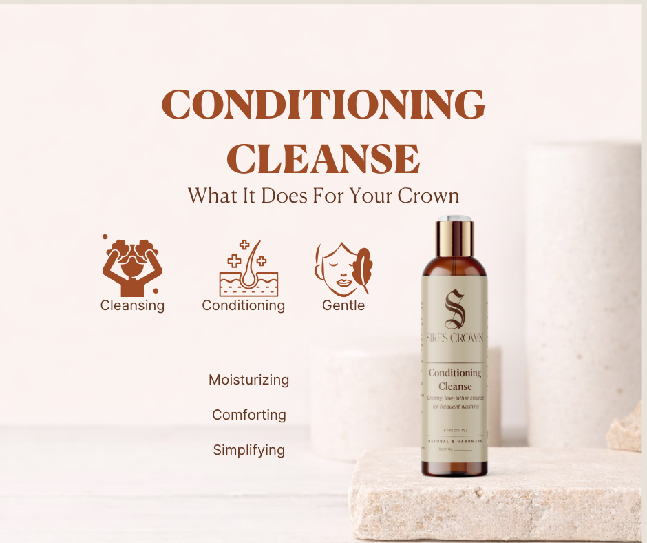 Conditioning Cleanse -8 oz - Creamy, low-lather cleanse with Aloe Vera and Castor Oil