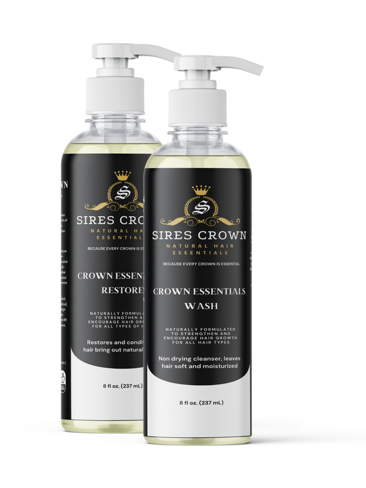 Wash Day Set - Loc'd Crown or Crown Essentials Wash and Condition - 8 oz each