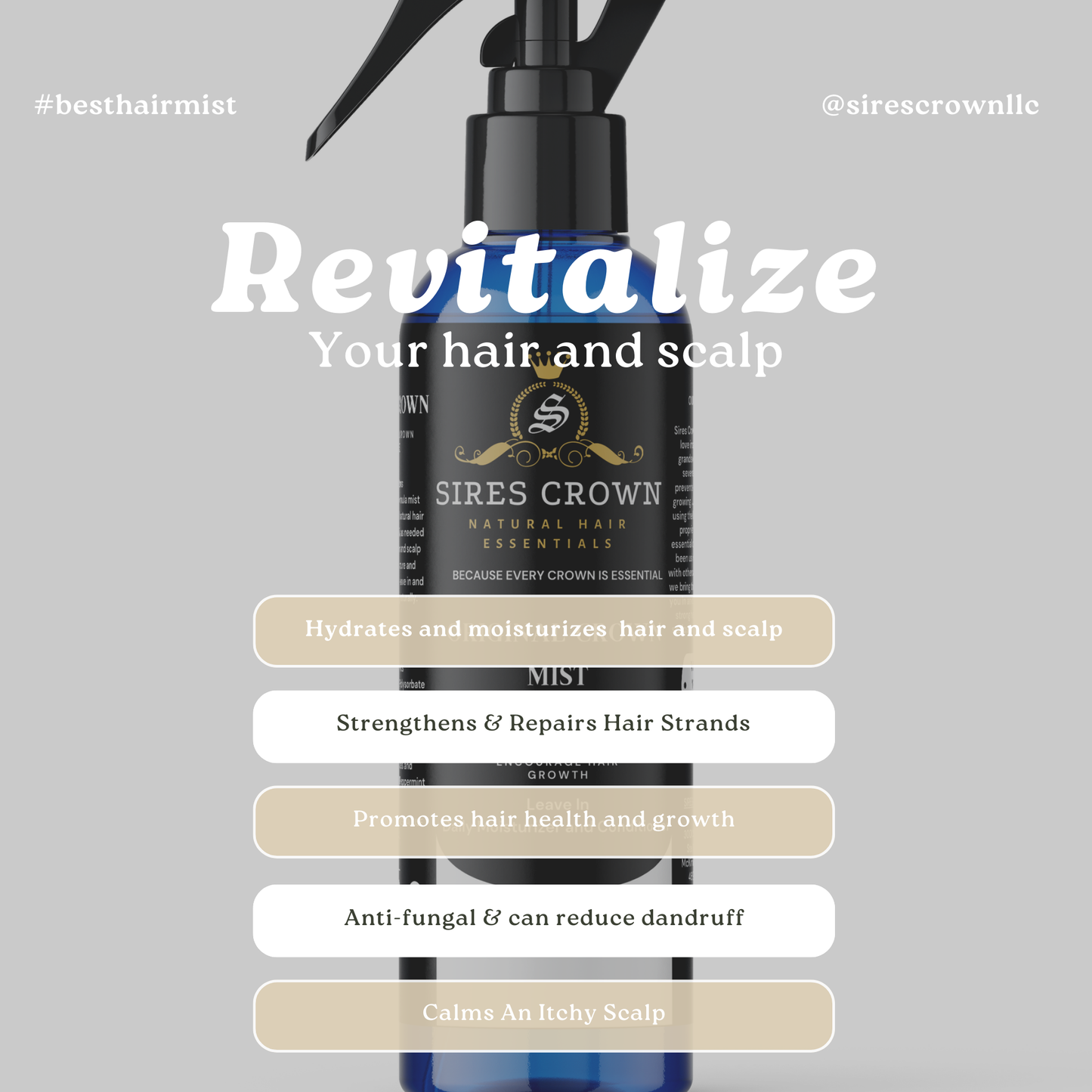 Moisture Kit: Original Crown Mist + Original Crown Growth Oil (Limited New Year’s Bundle)
