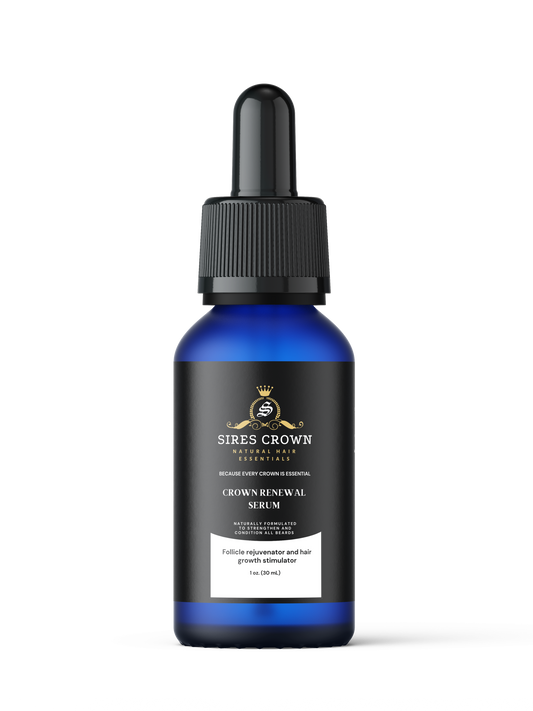 Crown Renewal Serum - 2 oz bottle - Follicle rejuvenator and hair growth stimulator with Biotin, Rosemary, Tea Tree and Horsetail Grass