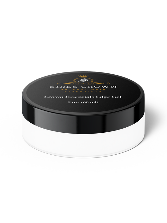 Crown Essentials Gel - 2 oz - Non Flaking Medium Hold Gel with Rosemary and Horsetail Grass