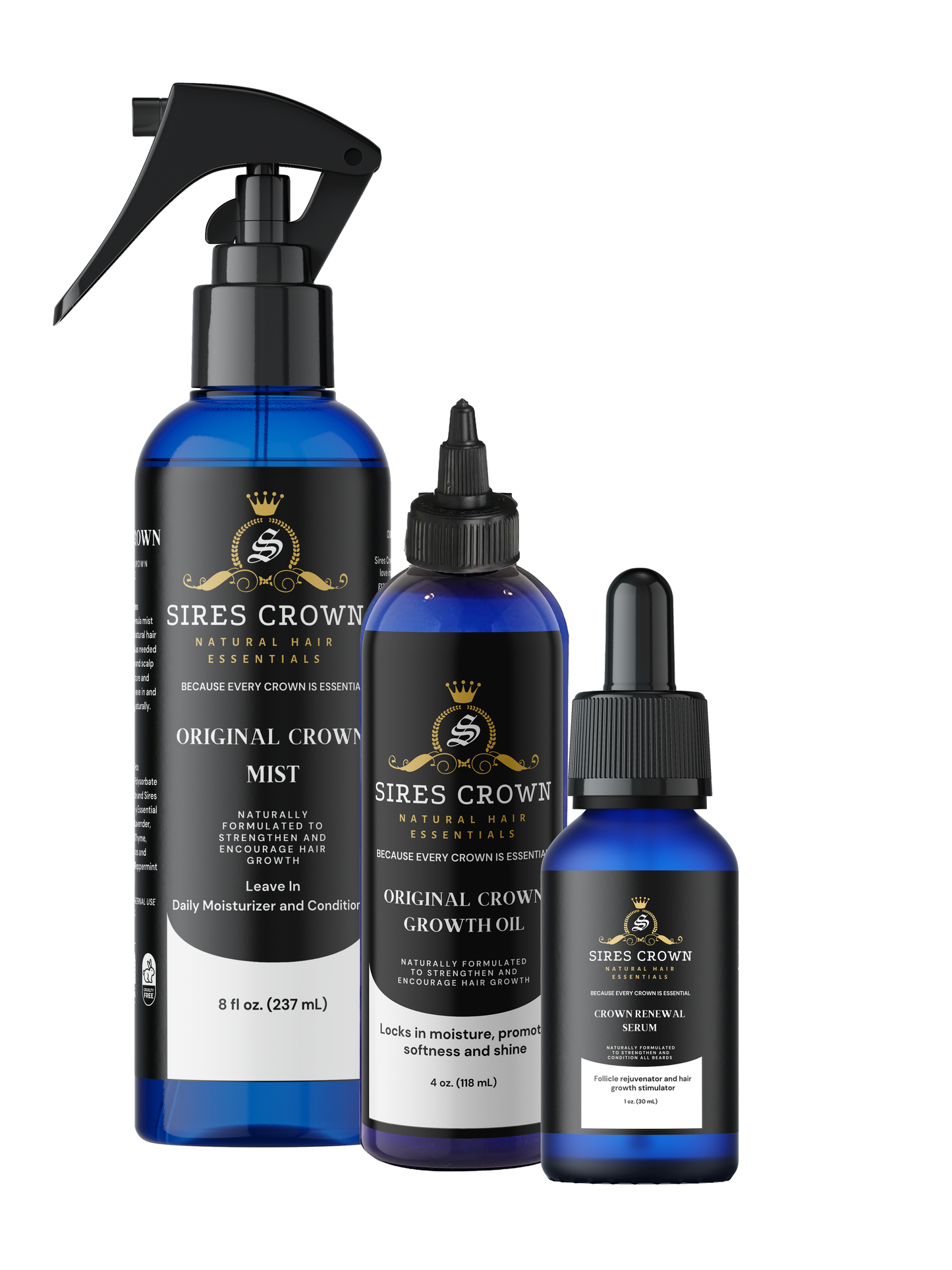 Hair Growth Kit - All In One Growth Kit - Crown Renewal Serum, Original Crown Growth Mist and Oil