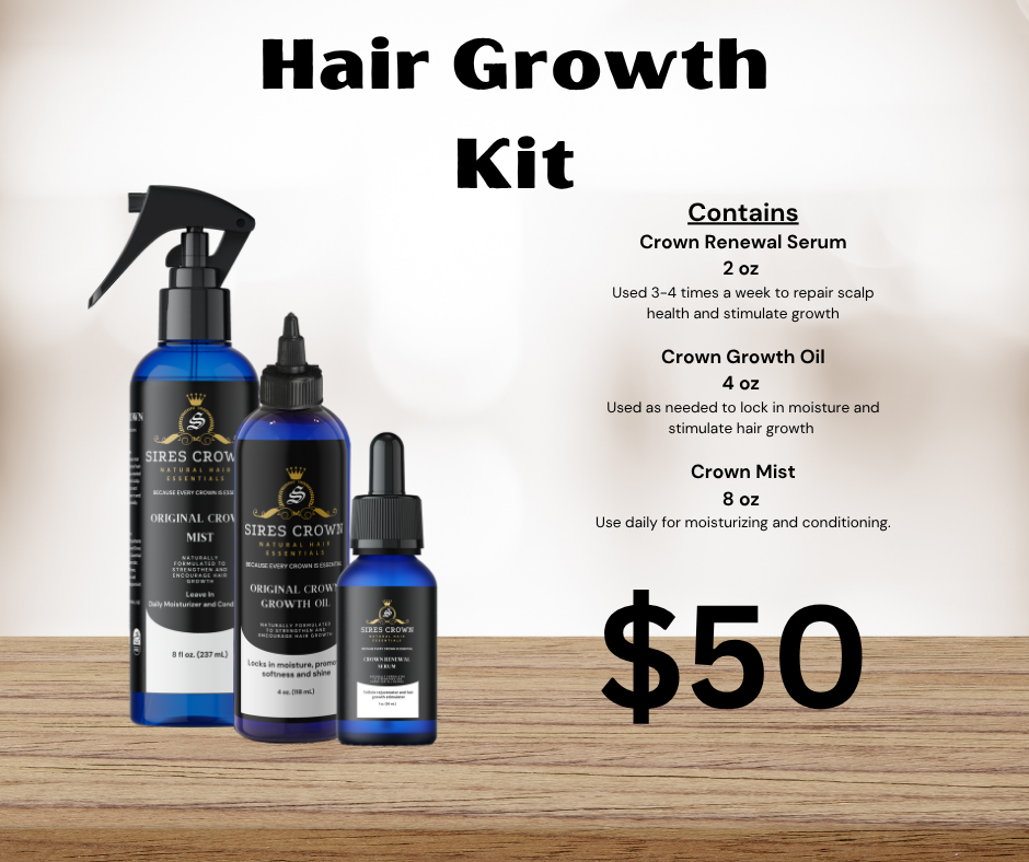 Original Crown Growth Oil - 4 oz - All Natural Hair Growth Oil with Rosemary and Horsetail Grass