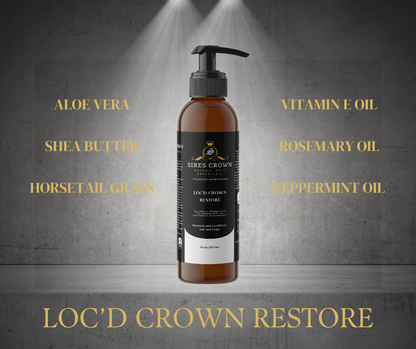 Loc'd Crown Restore - 8 oz - Hydrating Conditioner with Aloe and Vitamin E