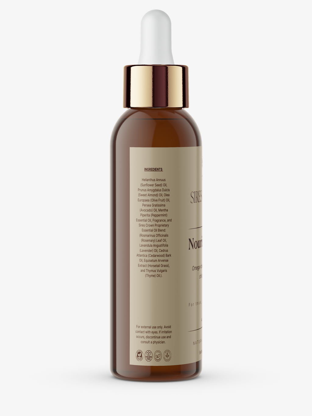 Nourishing Oil - 4 oz - Nourishing Hair and Scalp Oil, Rosemary and Horsetail Grass Oils