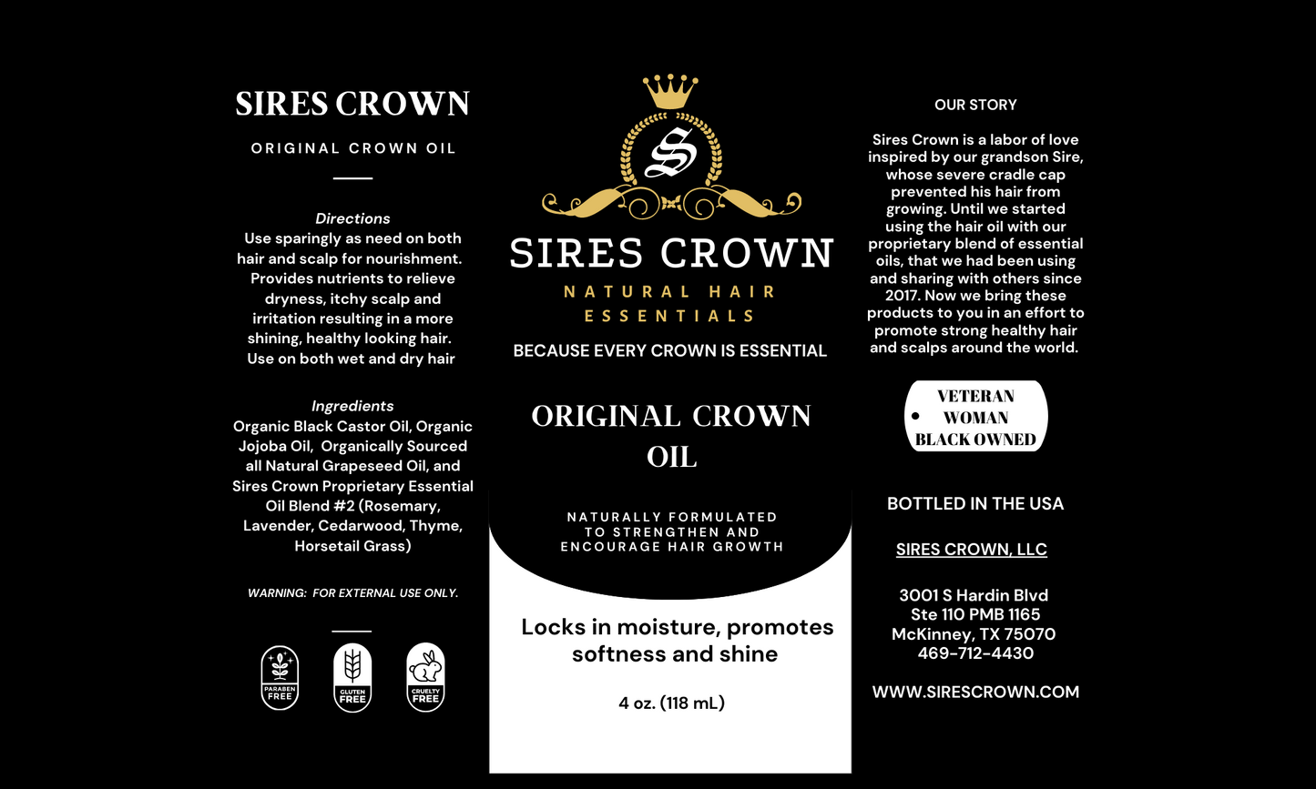 Original Crown Oil - 4 oz