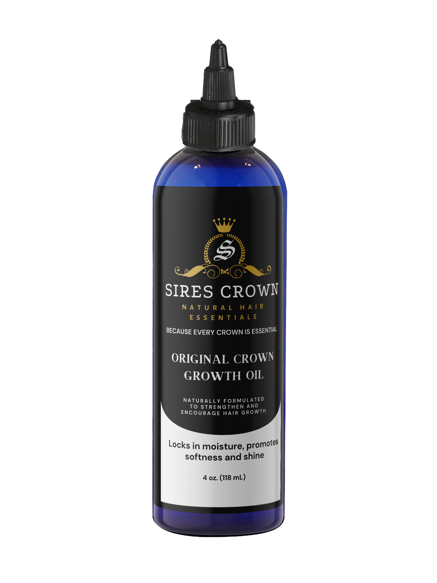 Original Crown Growth Oil - 4 oz - All Natural Hair Growth Oil with Rosemary and Horsetail Grass
