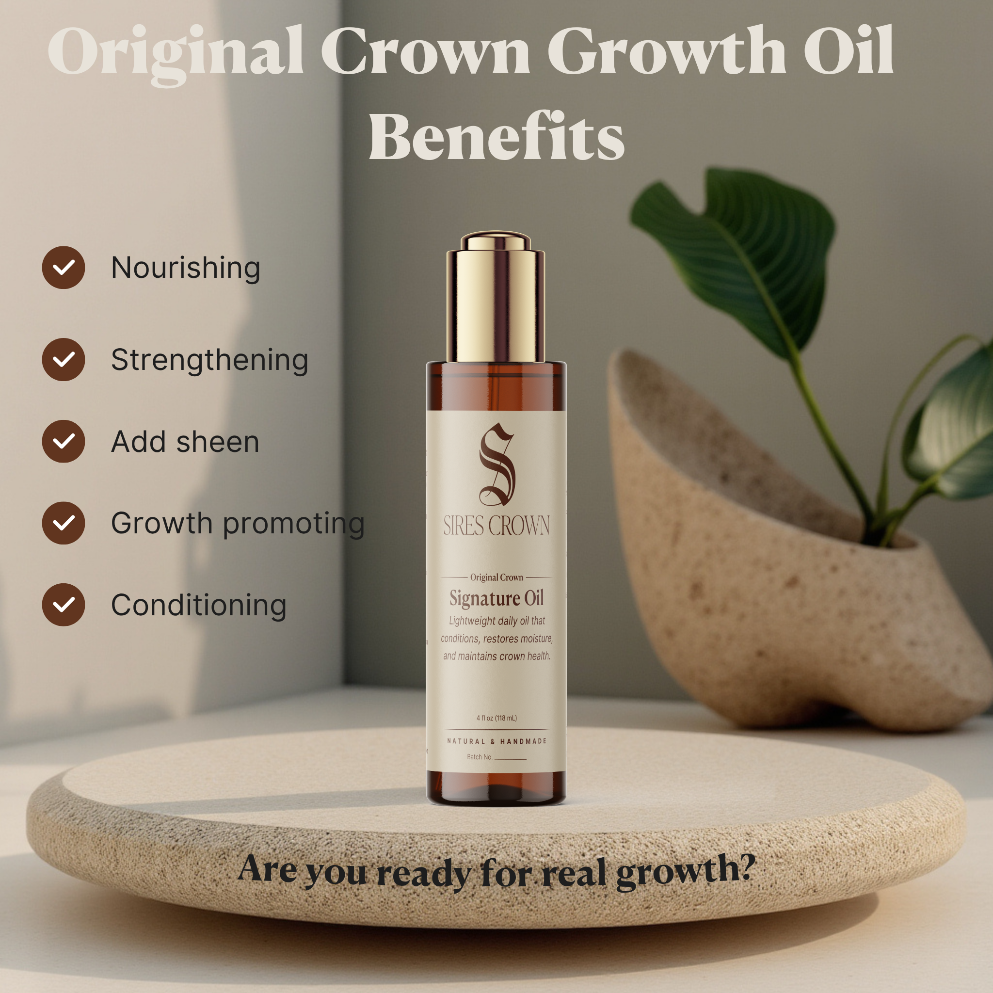 Original Crown Signature Oil - 4 oz – (Formerly Original Crown Growth Oil)