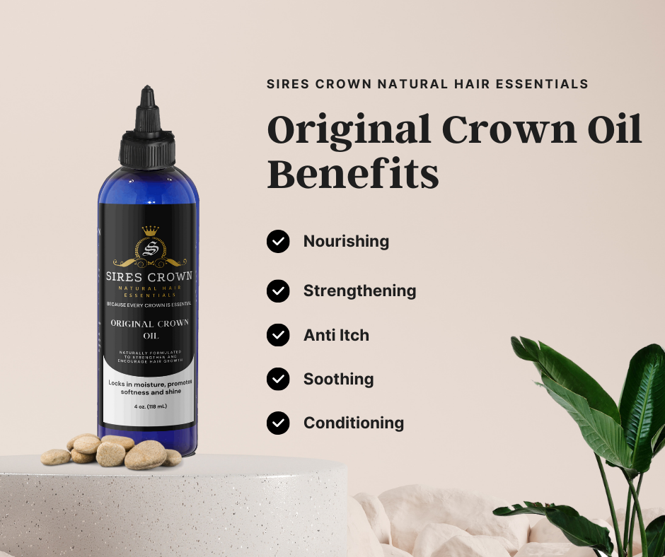 Original Crown Growth Oil - 4 oz - All Natural Hair Growth Oil with Rosemary and Horsetail Grass