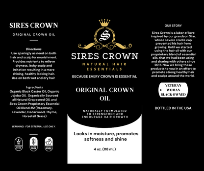 Loc'd Crown Mist - 8 oz - Hydrating Daily Mist with Horsetail Grass and Rosemary Oil