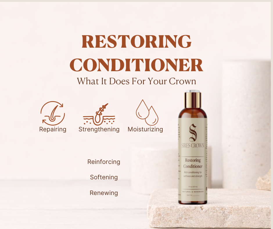 Restoring Conditioner - 8 oz - Hydrating Conditioner with Aloe and Vitamin E