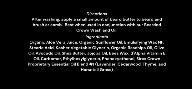 Bearded Crown Butter - 4 oz