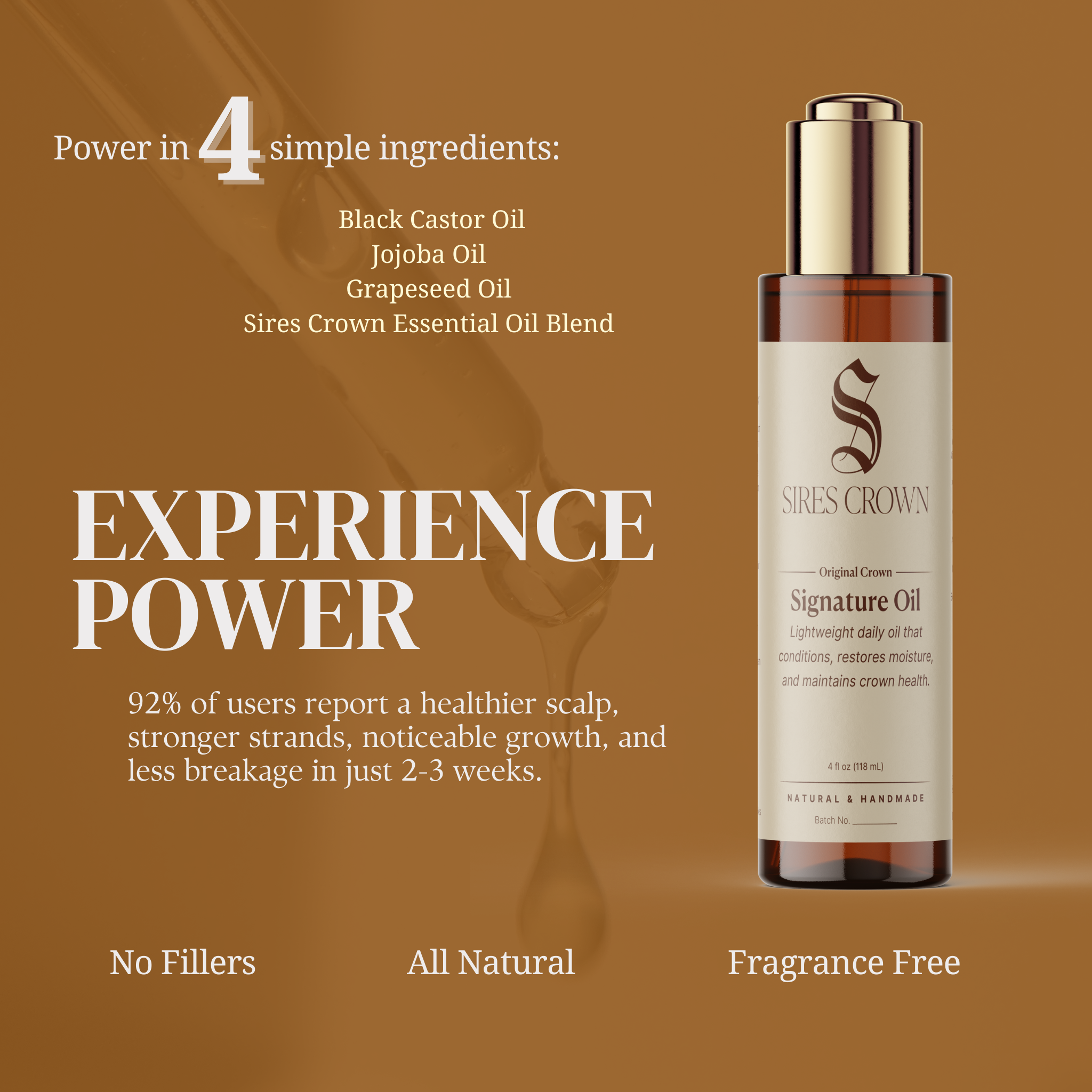 Original Crown Signature Oil - 4 oz – Enhanced Formula
