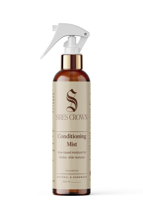 Sires Crown Conditioning Mist bottle on a transparent background