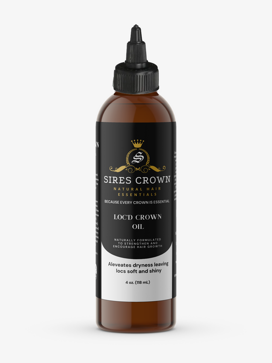Loc'd Crown Oil - 4 oz - Nourishing Growth Oil with Batana, Rosemary and Horsetail Grass Oils