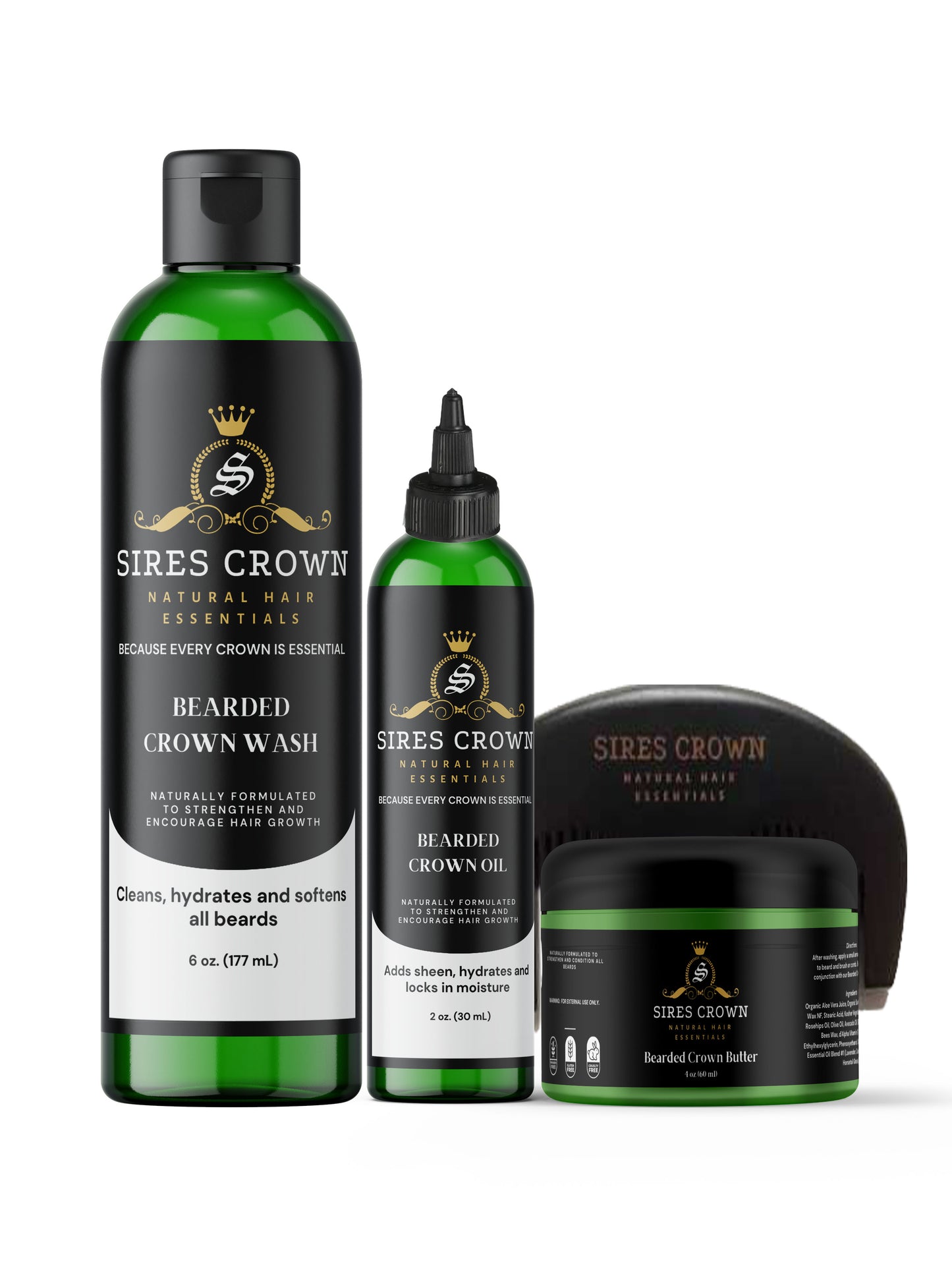 Bearded Crown Complete Grooming Kit - All In One Beard Care Solution
