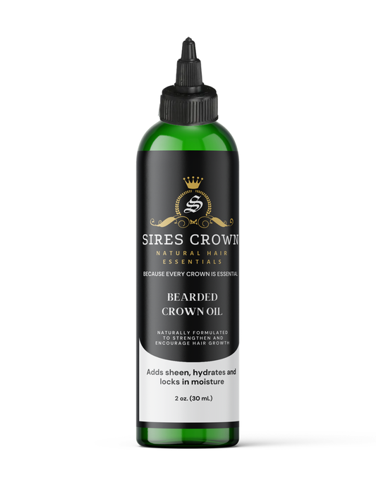 Bearded Crown Oil - 2 oz - Nourishing, Growth Promoting Beard Oil with Avocado, Jojoba, Rosemary, and Horsetail Grass